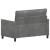 Canapea Gri închis 126 x 81 x 87,5 cm Catifea GartenMobel Dekor