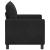 Canapea Negru 126 x 81 x 87,5 cm Catifea GartenMobel Dekor