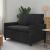 Canapea Negru 126 x 81 x 87,5 cm Catifea GartenMobel Dekor