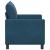 Canapea albastru 126 x 81 x 87,5 cm Catifea GartenMobel Dekor