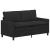 Canapea Negru 156 x 81 x 87,5 cm Catifea GartenMobel Dekor