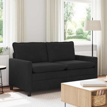 Canapea Negru 156 x 81 x 87,5 cm Catifea GartenMobel Dekor