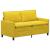 Canapea Galben 156 x 81 x 87,5 cm Catifea GartenMobel Dekor