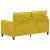 Canapea Galben 156 x 81 x 87,5 cm Catifea GartenMobel Dekor