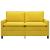 Canapea Galben 156 x 81 x 87,5 cm Catifea GartenMobel Dekor