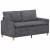 Canapea Gri închis 156 x 81 x 87,5 cm Poliester GartenMobel Dekor