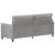 Canapea Gri deschis 196 x 81 x 87,5 cm Catifea GartenMobel Dekor