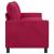 Canapea Roșu Vin 196 x 81 x 87,5 cm Catifea GartenMobel Dekor