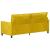 Canapea Galben 196 x 81 x 87,5 cm Catifea GartenMobel Dekor