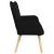 Canapea cu două locuri Negru 115 x 61 x 87 cm țesătură GartenMobel Dekor