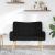 Canapea cu două locuri Negru 115 x 61 x 87 cm țesătură GartenMobel Dekor