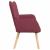 Canapea cu două locuri bordo 115 x 61 x 87 cm țesătură GartenMobel Dekor