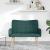 Canapea cu două locuri Verde închis 115 x 61 x 87 cm țesătură GartenMobel Dekor