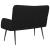 Canapea cu 2 locuri Negru 115 x 61 x 87 cm țesătură GartenMobel Dekor
