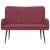 Canapea cu 2 locuri bordo 115 x 61 x 87 cm țesătură GartenMobel Dekor