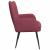 Canapea cu 2 locuri bordo 115 x 61 x 87 cm țesătură GartenMobel Dekor