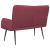 Canapea cu 2 locuri bordo 115 x 61 x 87 cm țesătură GartenMobel Dekor