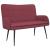 Canapea cu 2 locuri bordo 115 x 61 x 87 cm țesătură GartenMobel Dekor