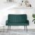 Canapea cu 2 locuri Verde închis 115 x 61 x 87 cm țesătură GartenMobel Dekor