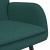Canapea cu 2 locuri Verde închis 115 x 61 x 87 cm țesătură GartenMobel Dekor