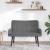 Canapea cu două locuri Gri închis 115 x 61 x 87 cm Catifea GartenMobel Dekor