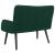 Canapea cu două locuri Verde închis 115 x 61 x 87 cm Catifea GartenMobel Dekor