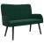 Canapea cu două locuri Verde închis 115 x 61 x 87 cm Catifea GartenMobel Dekor