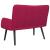 Canapea cu două locuri bordo 115 x 61 x 87 cm Catifea GartenMobel Dekor