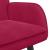 Canapea cu două locuri bordo 115 x 61 x 87 cm Catifea GartenMobel Dekor