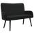 Canapea cu două locuri Negru 115 x 61 x 87 cm Catifea GartenMobel Dekor
