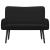 Canapea cu două locuri Negru 115 x 61 x 87 cm Catifea GartenMobel Dekor