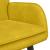Canapea cu două locuri Galben 115 x 61 x 87 cm Catifea GartenMobel Dekor