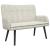 Canapea cu două locuri Crem 115 x 61 x 87 cm Catifea GartenMobel Dekor