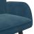 Canapea cu două locuri albastru 115 x 61 x 87 cm Catifea GartenMobel Dekor