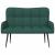 Canapea cu două locuri Verde închis 115 x 61 x 87 cm țesătură GartenMobel Dekor