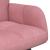 Canapea cu două locuri Roz 115 x 61 x 87 cm Catifea GartenMobel Dekor