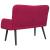 Canapea cu două locuri bordo 115 x 61 x 87 cm Catifea GartenMobel Dekor