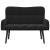 Canapea cu două locuri Negru 115 x 61 x 87 cm Catifea GartenMobel Dekor