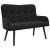 Canapea cu două locuri Negru 115 x 61 x 87 cm Catifea GartenMobel Dekor