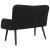 Canapea cu două locuri Negru 115 x 61 x 87 cm Catifea GartenMobel Dekor