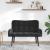 Canapea cu două locuri Negru 115 x 61 x 87 cm Catifea GartenMobel Dekor