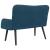 Canapea cu două locuri albastru 115 x 61 x 87 cm Catifea GartenMobel Dekor
