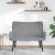 Canapea cu două locuri Gri deschis 115 x 61 x 87 cm Catifea GartenMobel Dekor