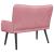 Canapea cu două locuri Roz 115 x 61 x 87 cm Catifea GartenMobel Dekor