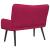 Canapea cu două locuri bordo 115 x 61 x 87 cm Catifea GartenMobel Dekor