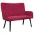 Canapea cu două locuri bordo 115 x 61 x 87 cm Catifea GartenMobel Dekor