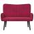 Canapea cu două locuri bordo 115 x 61 x 87 cm Catifea GartenMobel Dekor