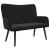 Canapea cu două locuri Negru 115 x 61 x 87 cm Catifea GartenMobel Dekor
