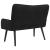Canapea cu două locuri Negru 115 x 61 x 87 cm Catifea GartenMobel Dekor