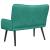 Canapea cu două locuri Turcoaz 115 x 61 x 87 cm Catifea GartenMobel Dekor